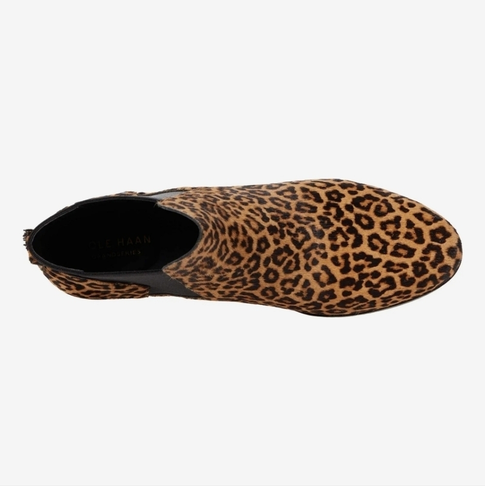 Cole Haan Gia Printed Haircalf Ankle Bootie Size 6.5 - Picture 3 of 17
